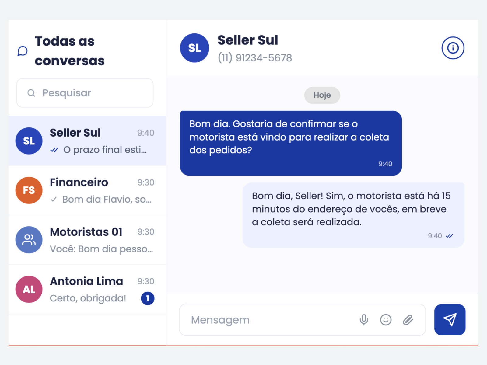 Todas as conversas num só lugar